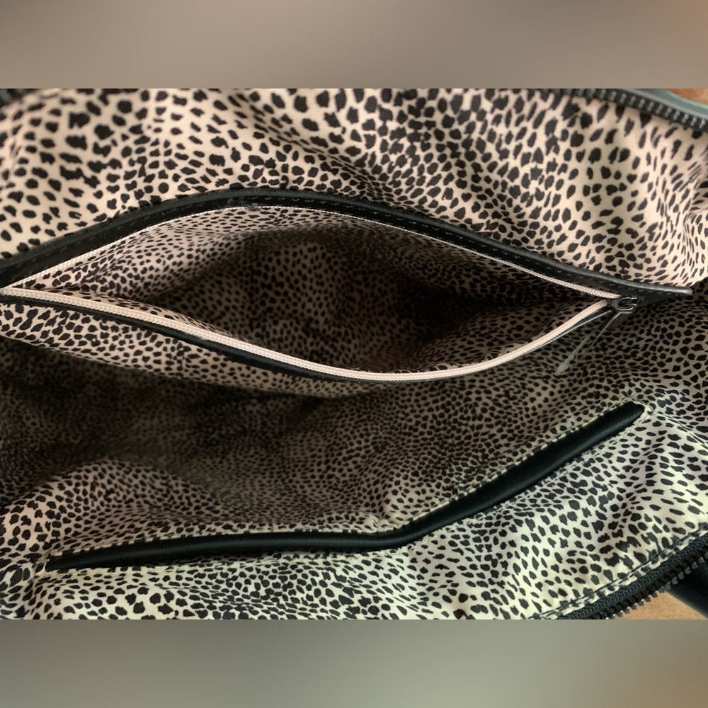 Sole Society Black Structured Bag with Panel Detail - Picture 3 of 15